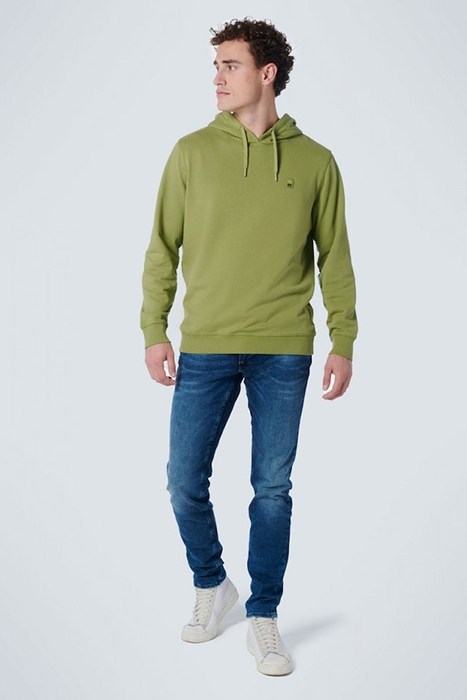 SWEATER HOODED STONE WASHED LIGHT GREEN 3