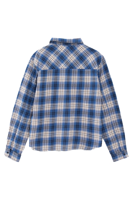 BOYS' BLUE CHECK SHIRT WITH DETACHABLE HOOD 4