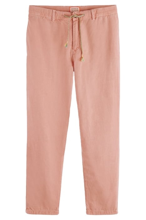 THE DRIFT- GARMENT-DYED COTTON LINEN JOGGER FLAMINGO 1