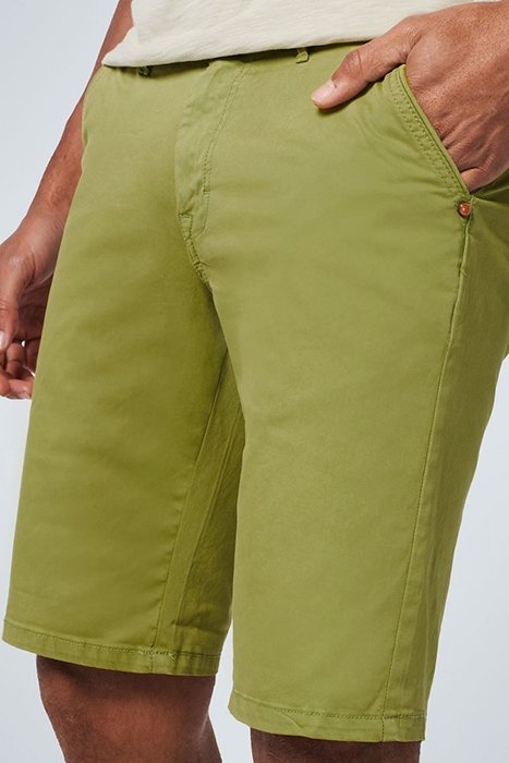 SHORT CHINO GARMENT DYED TWILL STRETCH LIGHT GREEN 6