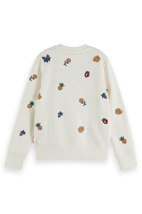 ALL-OVER EMBROIDERED REGULAR-FIT SWEATSHIRT VANILLA ICE 2