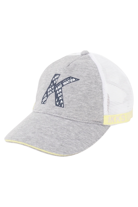BOYS’ GREY, WHITE AND YELLOW CAP 2
