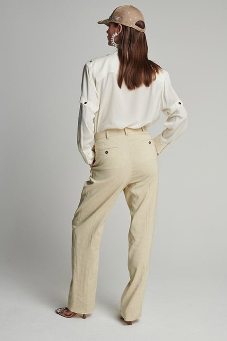 CRAG TROUSER STONE LINEN 2