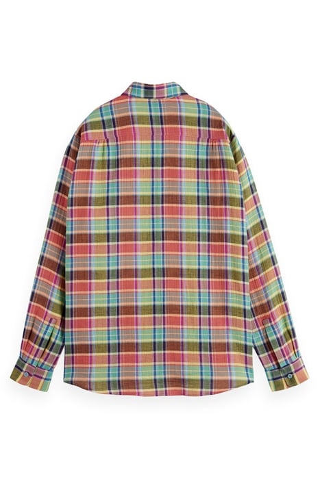 BONDED LONG SLEEVE SHIRT IN PRINTS AND CHECKS MULTI CHECK 2