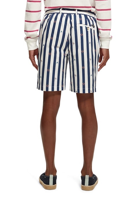 BLAKE- STRIPED COTTON OXFORD BERMUDA SHORT TENNIS MINI 4
