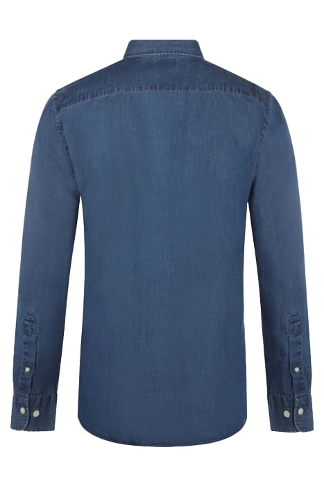 CHAMBRAY SHIRT MEDIUM BLUE 2