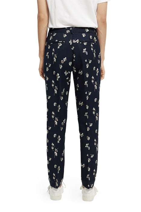 LOWRY - MID-RISE SLIM JACQUARD FLORAL TROUSERS TULIPS 4