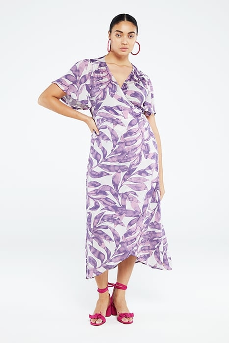 ARCHANA BUTTERFLY DRESS WARM WHITE/DUSTY LOV 1