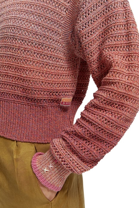 DEGRADE MULTI-COLOR PULLOVER PINK PUNCH MELANGE 6