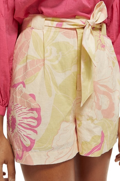 HIGH RISE CASUAL PRINTED SHORTS VONDELFIELD BLOSSOM 7