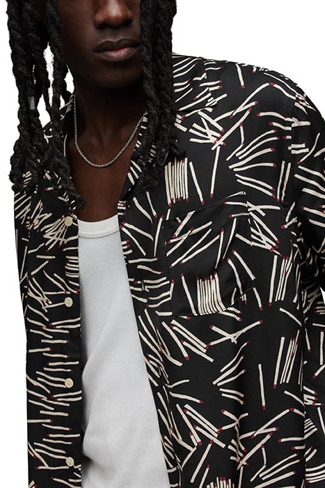 MATCHSTICK SS SHIRT JET BLACK 7