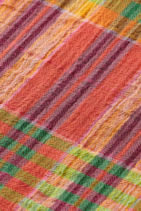 LIGHT WEIGHT VOILE SEERSUCKER SHIRT IN CHECKS MULTI CHECK 3