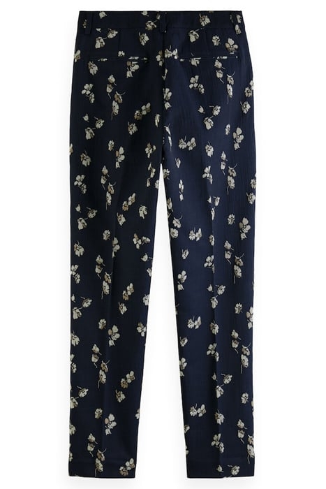 LOWRY - MID-RISE SLIM JACQUARD FLORAL TROUSERS TULIPS 2
