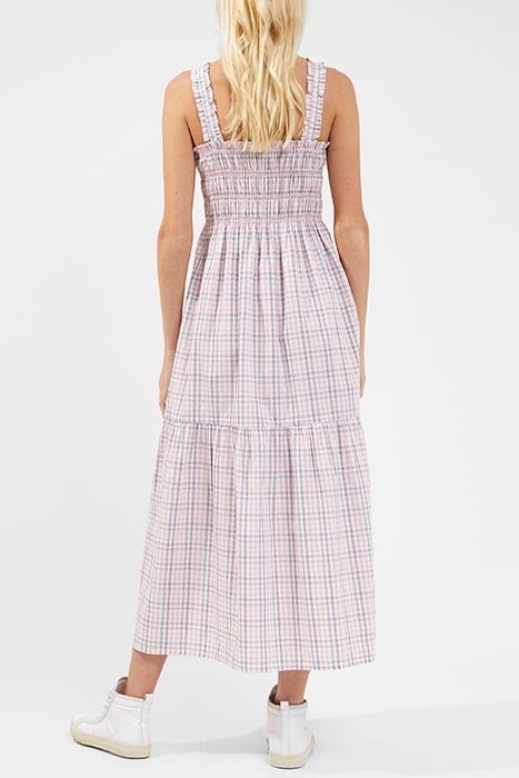 RHODES GINGHAM POP SMOCKED DRESS PINK GINGHAM 2