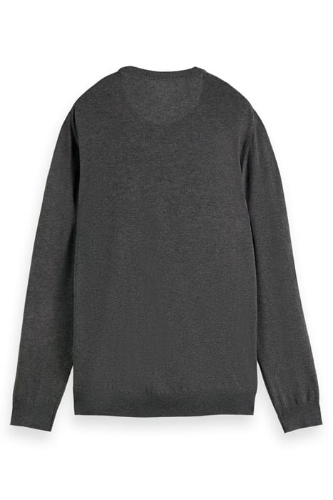 ESSENTIALS ECOVERO VISCOSE MELANGE CREWNECK PULLOVER GRAPHIT 2