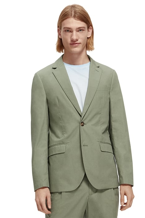 UNCONSTRUCTED DRESSED POPLIN BLAZER ARMY 3