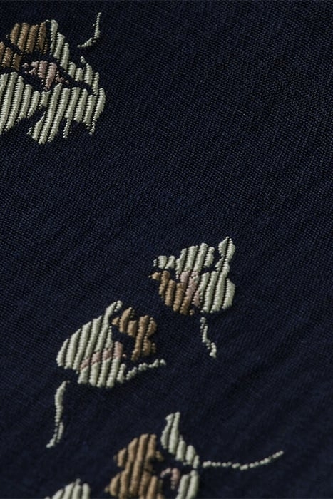 LOWRY - MID-RISE SLIM JACQUARD FLORAL TROUSERS TULIPS 8