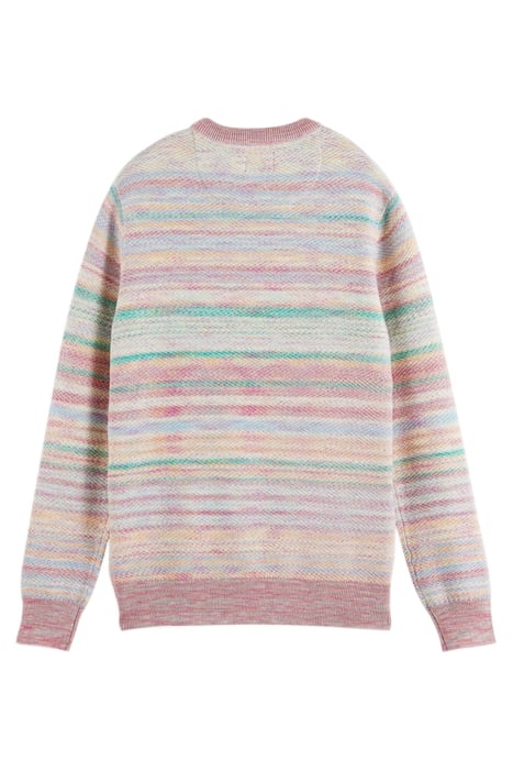 STRUCTURED KNIT SPACE-DYE CREWNECK PULLOVER COMBO A 2