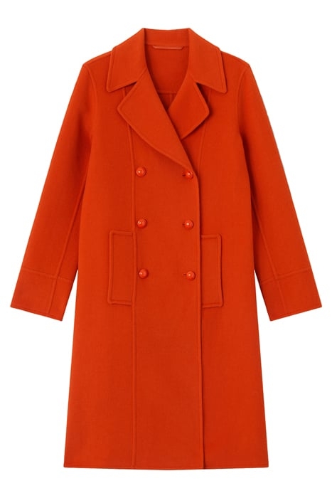 GRETA DOUBLE BREASTED COAT ORANGE 4