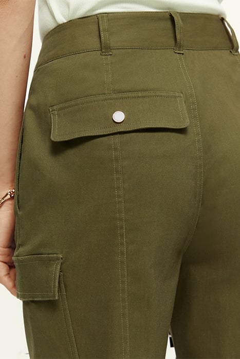COTTON UTILITY TROUSERS ARMY GREEN 6