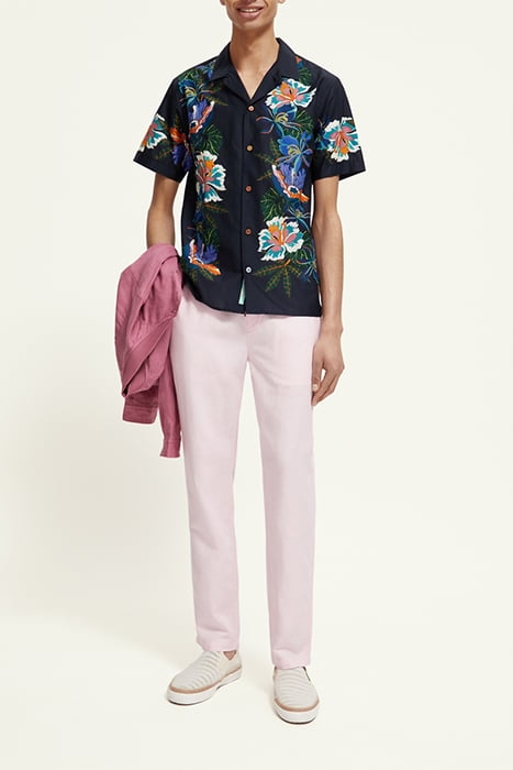 WARREN COTTON/LINEN TWILL JOGGER ROSE 4