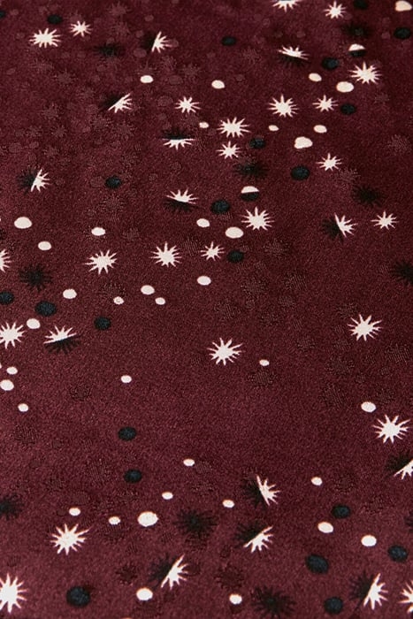 VISCOSE JACQUARD SLIM FIT SHIRT MILKY WAY CRIMSON 3