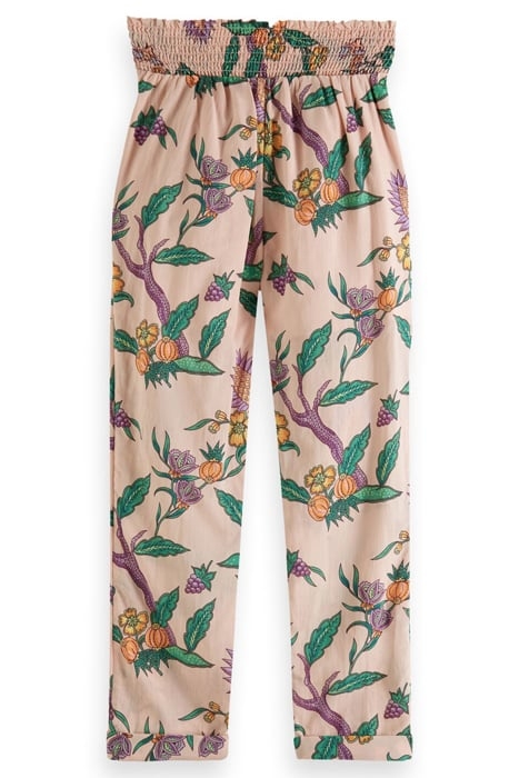 RELAXED SLIM-FIT BOW-TIE PANTS FLOWER GARDEN 2