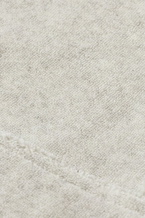 RELAXED-FIT WRAP TOWELLING HOODIE GREY MELANGE 3