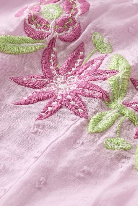 LONG-SLEEVED LIGHTWEIGHT FLOWER EMBROIDERY DRESS ORCHID 3