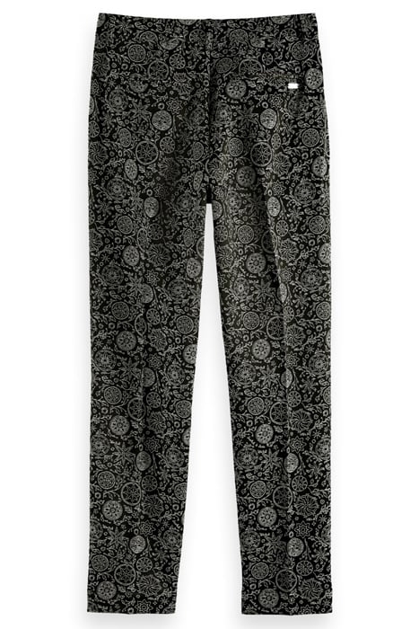 LOWRY - MID RISE SLIM TROUSERS IN PLANETARY JACQUARD PATTERN 1