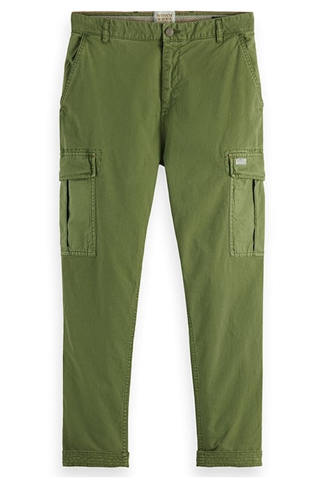 FAVE GARMENT-DYED REGULAR TAPERED CARGO ARMY 1