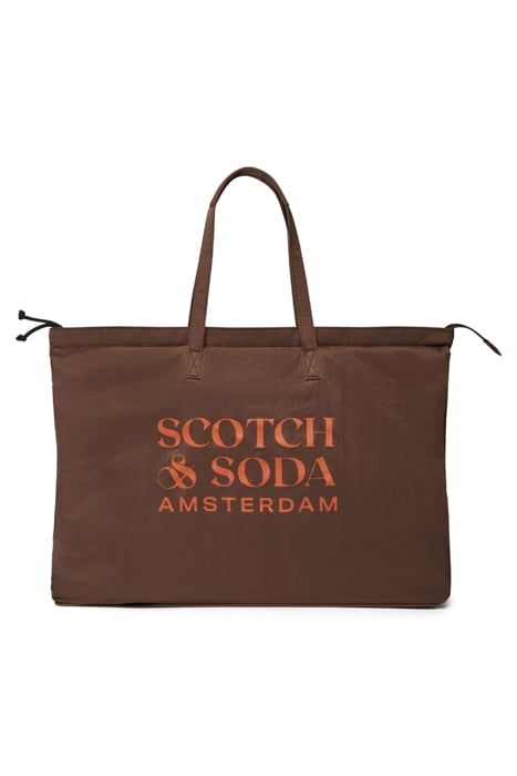 UNISEX FOLDABLE TOTE BAG BROWN 1