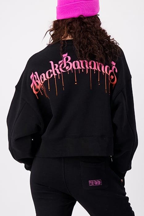 DRIPPING CREWNECK SWEATER BLACK 2