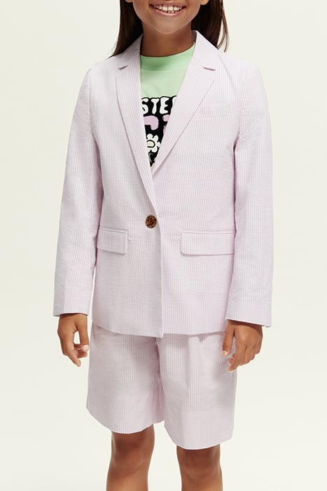 STRIPED SINGLE-BREASTED SEERSUCKER BLAZER ORCHID SEERSUCKER 2