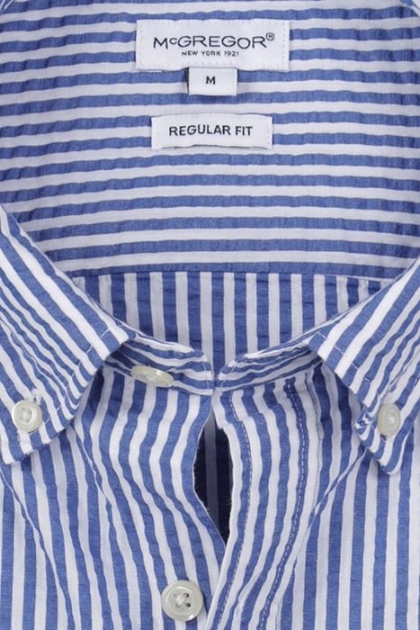 SEERSUCKER STRIPE SHIRT NAVY 4