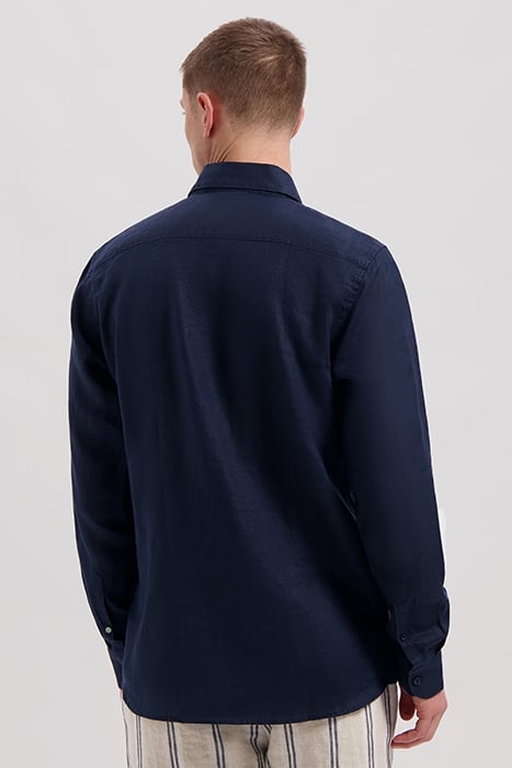 BASIC SHIRT LINEN DK. NAVY 2