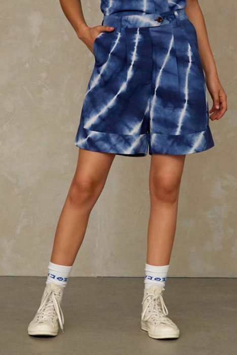MARISOL SHORT INDIGO TIE DYE 1