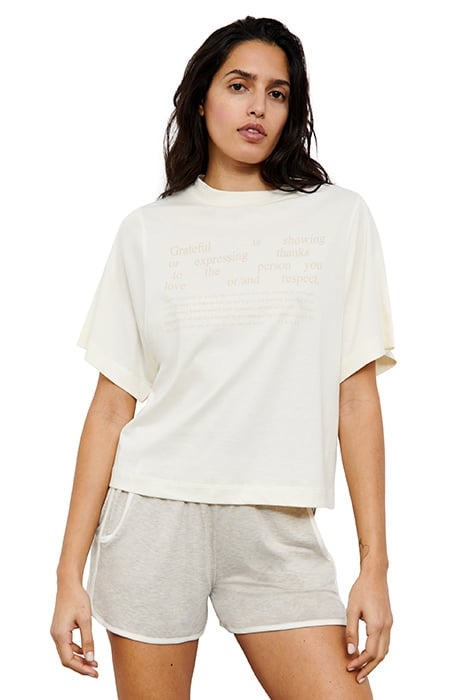 NW TOP TSHIRT SS IVORY 1