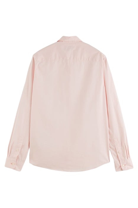 ESSENTIALS - SLIM-FIT ORGANIC COTTON POPLIN SHIRT ROSE 2