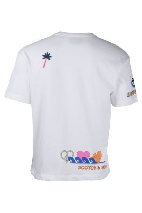 BORN TO LOVE - SHORT SLEEVED TEE OFF WHITE 2