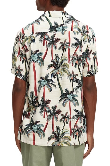 SHORT SLEEVED PRINTED CAMP SHIRT OFFWHITE PALMTREES AOP 4