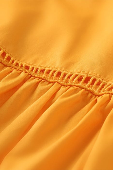 VOLUMINOUS TAPE DETAIL DRESS PAPAYA 8