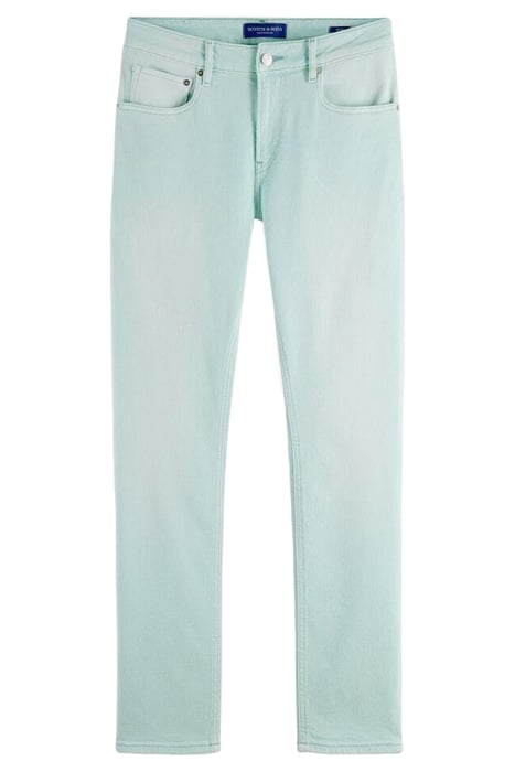 SKIM SKINNY JEANS — GARMENT DYED COLOURS MINT 1
