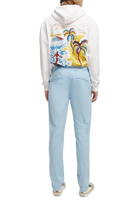 MOTT- GARMENT DYED PIMA COTTON CHINO SEA BLUE 2