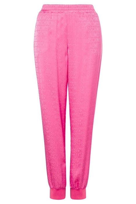 JOGGING IN TWILL ALLOVER LOGO FUCSIA 3