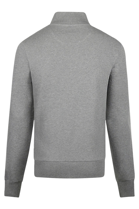 ZIP MOCK SWEATSHIRT MEDIUM GREY MELANGE 2