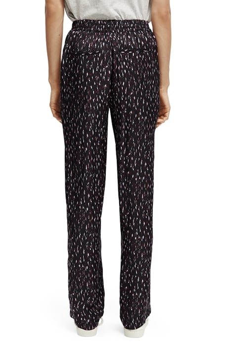 GIA - MID-RISE WIDE LEG PRINTED ELASTICATED TROUSERS IKAT RA 3