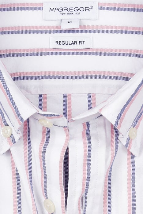 TWO TONE OXFORD STRIPE SHIRT NAVY 4