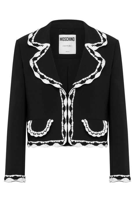 CROCHET DETAILS CADY JACKET BLACK 3