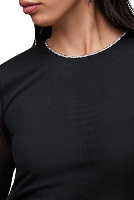 NORA SPARKLE DRESS BLACK 7